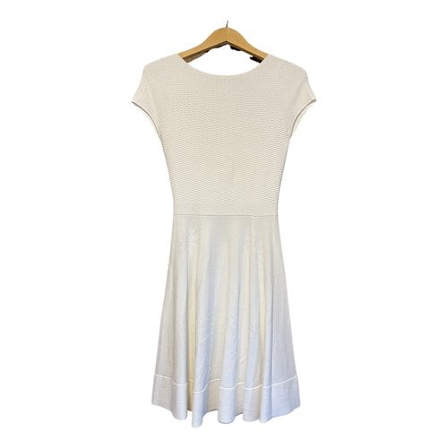 Pre-owned Autumn Cashmere Mid-length Dress In White