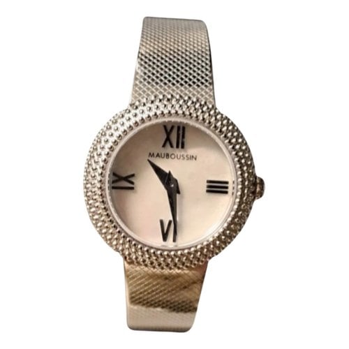 Pre-owned Mauboussin Watch In Silver
