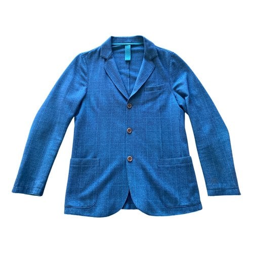 Pre-owned Altea Wool Vest In Blue