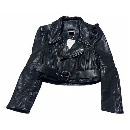 Pre-owned Demna Gvasalia Leather Jacket In Black