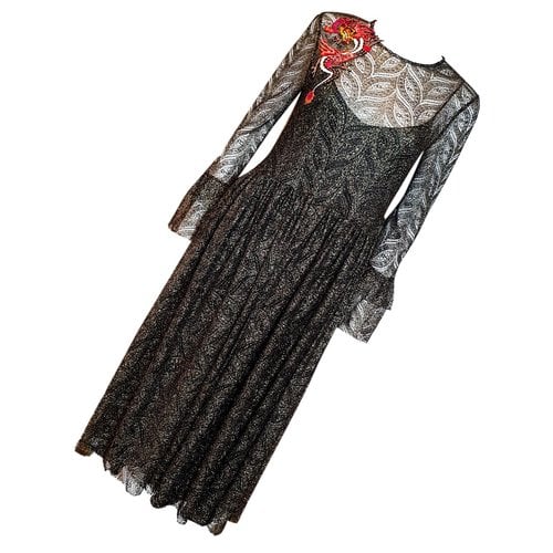 Pre-owned Suoli Mid-length Dress In Black