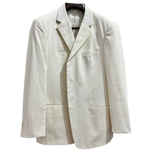 Pre-owned Armani Collezioni Suit In White