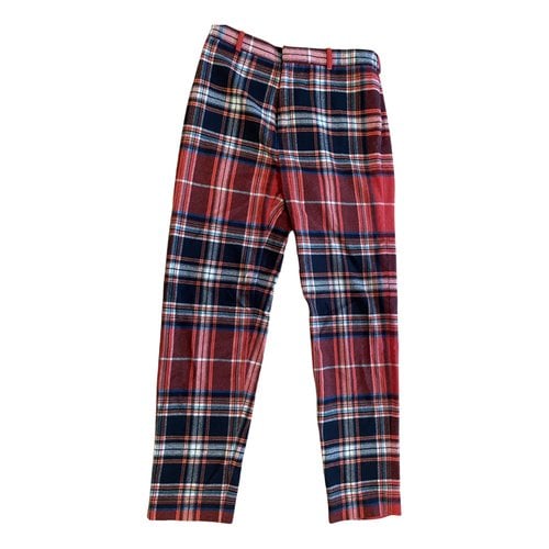 Pre-owned Jw Anderson Wool Trousers In Multicolour