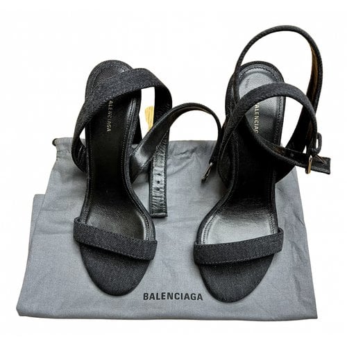 Pre-owned Balenciaga Leather Sandals In Other