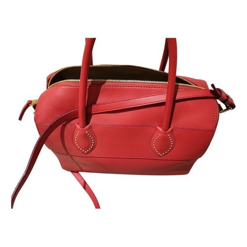 Pre-owned Roberto Cavalli Leather Handbag In Pink