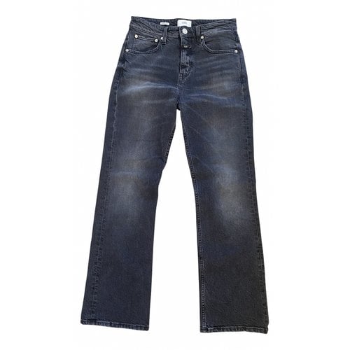 Pre-owned Closed Straight Jeans In Black