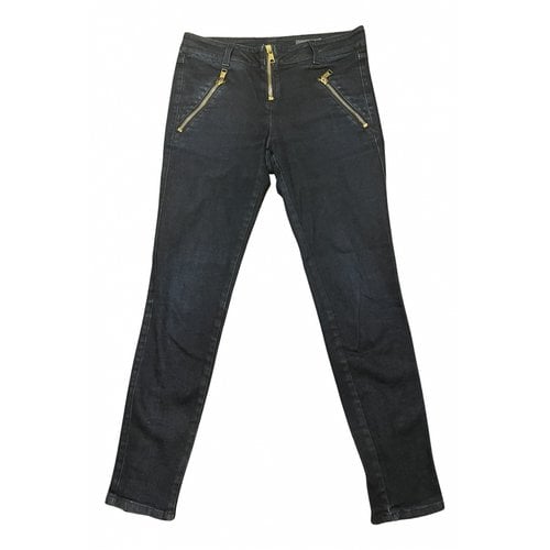 Pre-owned Alexander Mcqueen Straight Jeans In Navy