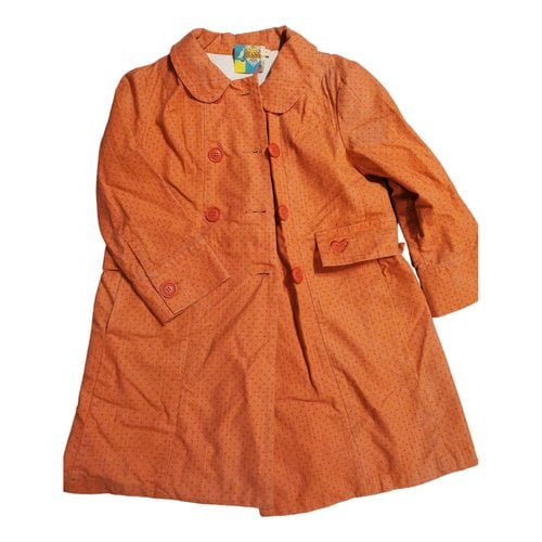 Pre-owned Roxy Trench Coat In Orange