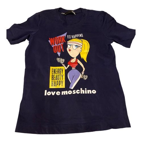 Pre-owned Moschino Love T-shirt In Purple