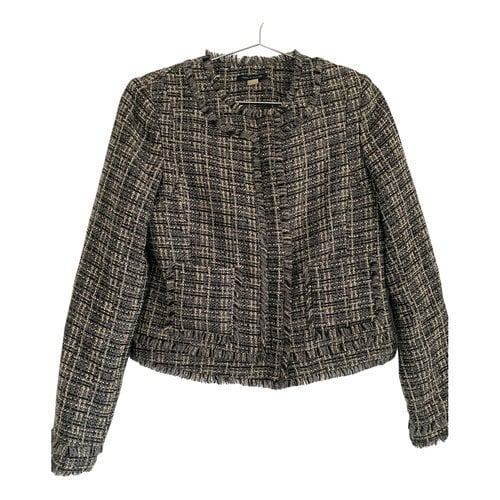 Pre-owned Tommy Hilfiger Tweed Blazer In Gold