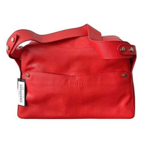 Pre-owned Orciani Leather Handbag In Red