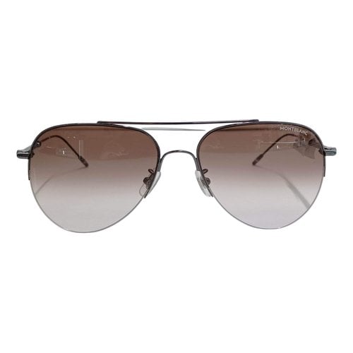 Pre-owned Montblanc Sunglasses In Brown