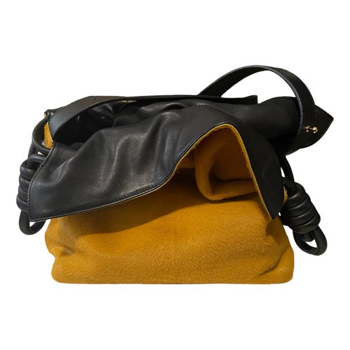 Pre-owned Loewe Leather Crossbody Bag In Yellow