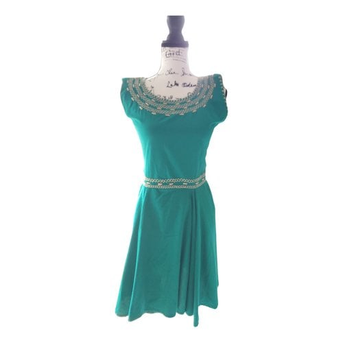Pre-owned Mexicana Mini Dress In Green