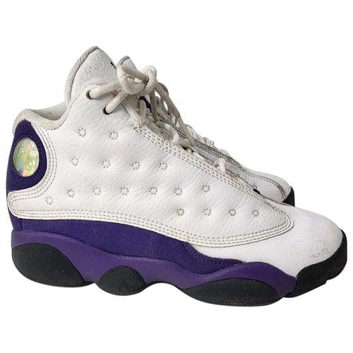 Pre-owned Jordan 13 Leather Trainers In Purple