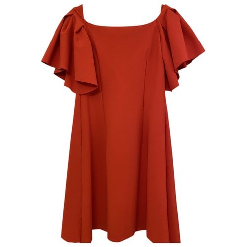 Pre-owned Chiara Boni Mini Dress In Red