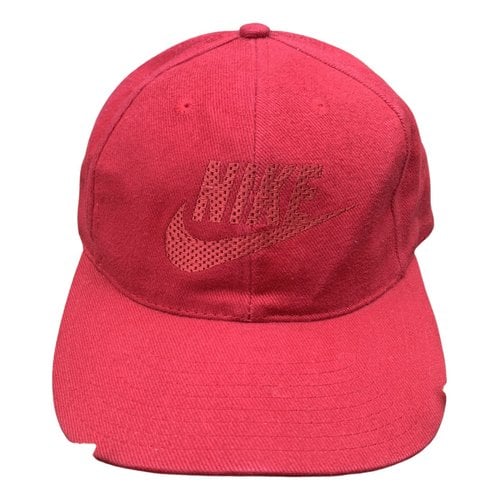 Pre-owned Nike Cloth Hat In Red