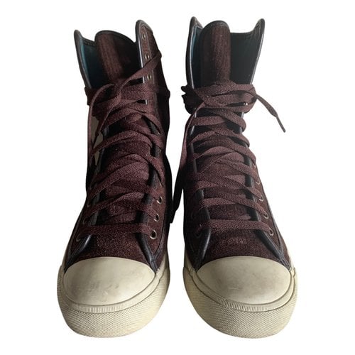 Pre-owned Marc Jacobs Trainers In Brown