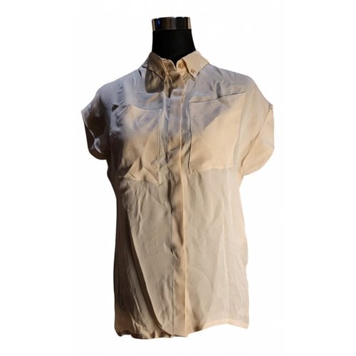 Pre-owned Chloé Silk Shirt In Beige
