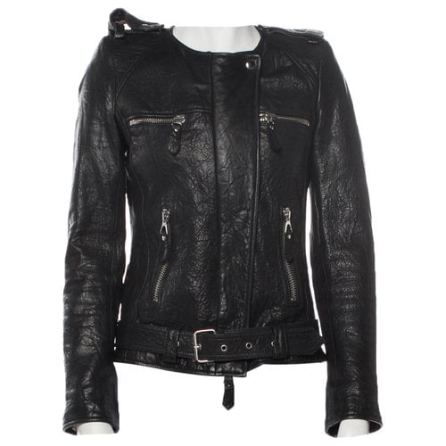 Pre-owned Isabel Marant Leather Jacket In Black