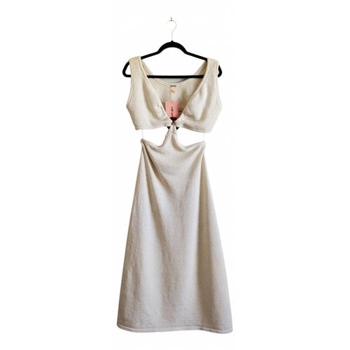 Pre-owned Cult Gaia Mid-length Dress In White