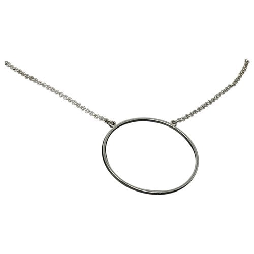 Pre-owned Lele Sadoughi Necklace In Silver