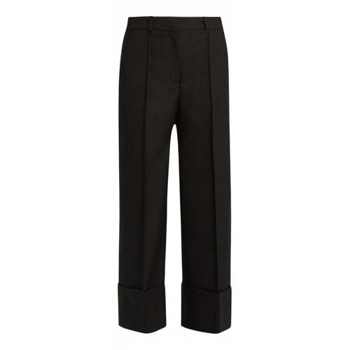 Pre-owned Racil Wool Straight Pants In Black