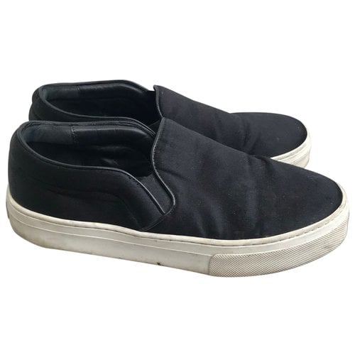 Pre-owned Celine Pull On Cloth Trainers In Black