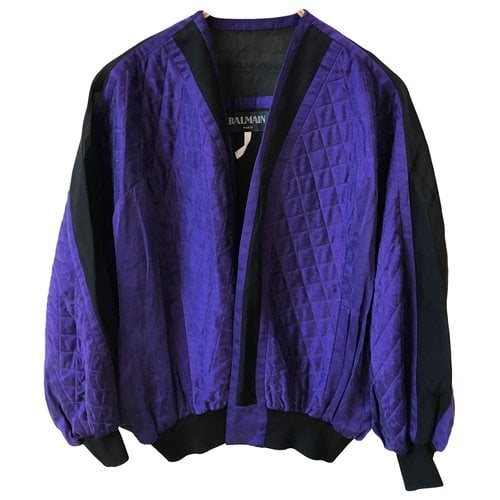 Pre-owned Balmain Jacket In Purple
