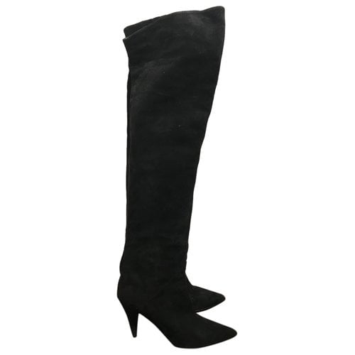 Pre-owned Saint Laurent Boots In Black