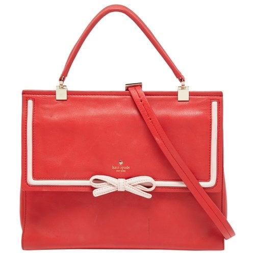 Pre-owned Kate Spade Leather Bag In Red