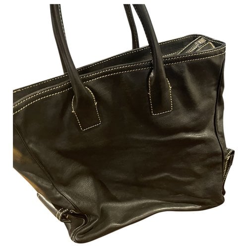 Pre-owned Marc Jacobs Leather Tote In Black