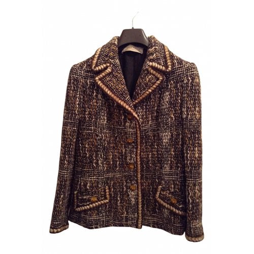Pre-owned Jacques Fath Tweed Short Vest In Multicolour