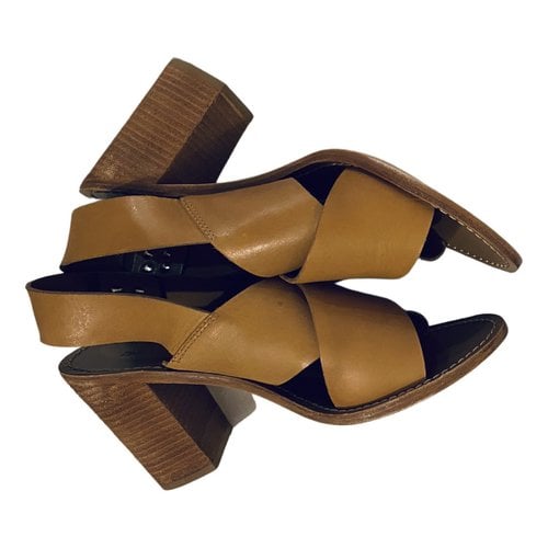 Pre-owned Zimmermann Leather Sandal In Brown