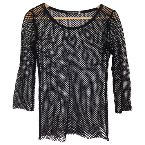 Pre-owned Dolce & Gabbana Jersey Top In Black