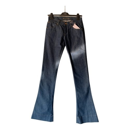 Pre-owned Superfine Slim Jeans In Blue