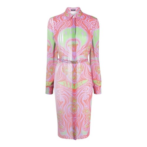 Pre-owned Versace Mid-length Dress In Multicolour