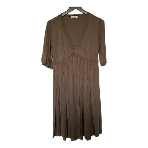 Pre-owned Forte Forte Wool Mid-length Dress In Brown