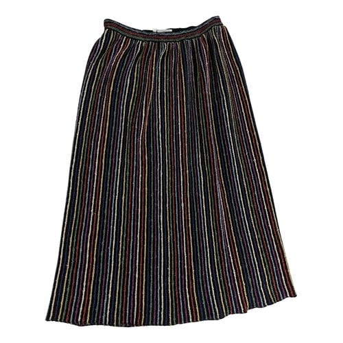 Pre-owned Missoni Wool Maxi Skirt In Multicolour