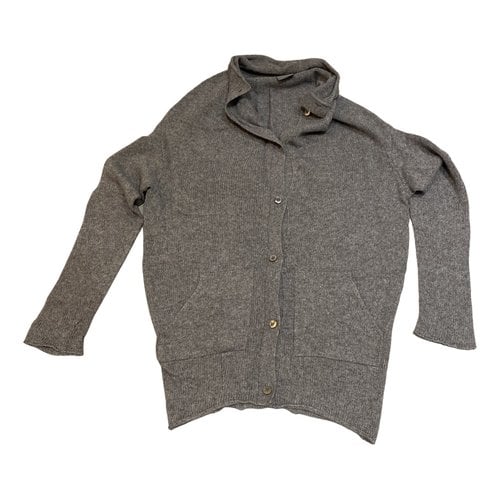 Pre-owned Laneus Wool Cardigan In Grey
