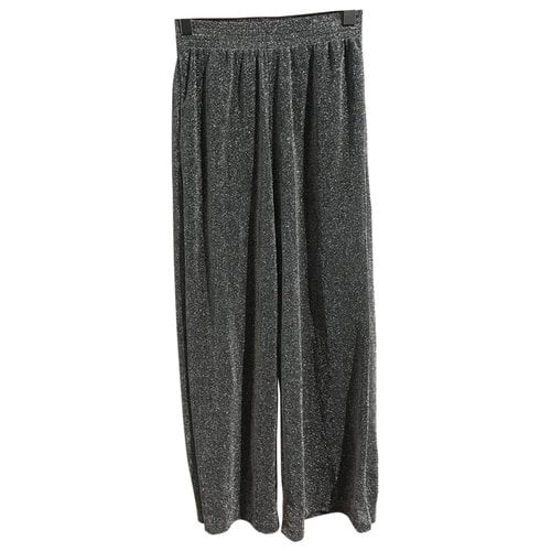 Pre-owned Mm6 Maison Margiela Large Pants In Silver