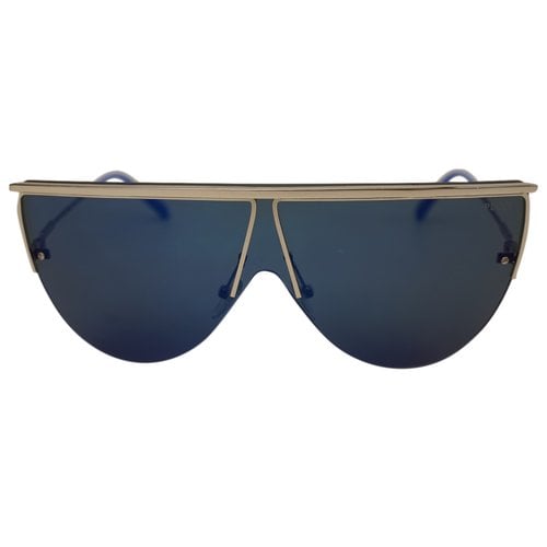 Pre-owned Emilio Pucci Oversized Sunglasses In Blue