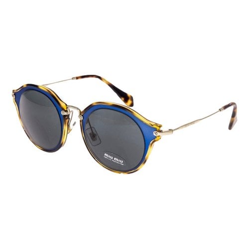 Pre-owned Miu Miu Sunglasses In Blue