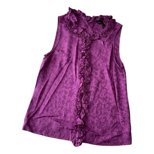 Pre-owned Marc By Marc Jacobs Silk Top In Purple
