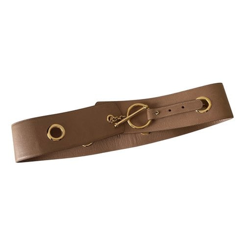 Pre-owned Marni Leather Belt In Beige
