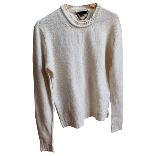 Pre-owned Burberry Wool Jumper In White