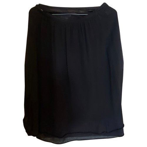 Pre-owned Kristensen Du Nord Silk Mid-length Skirt In Black
