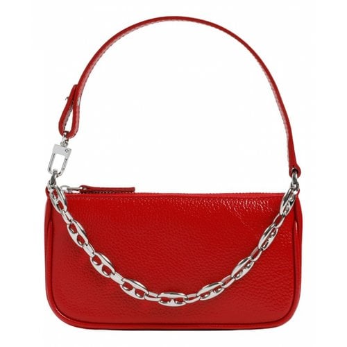 Pre-owned By Far Rachel Leather Handbag In Red