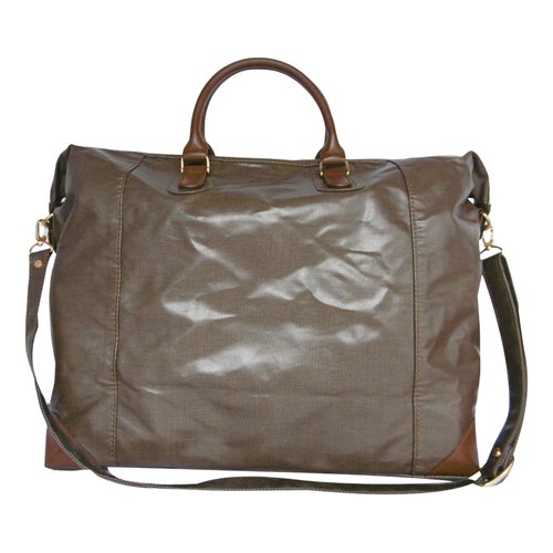 Pre-owned Pierre Cardin Patent Leather Handbag In Brown