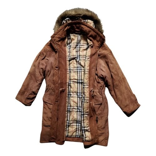 Pre-owned Burberry Parka In Brown